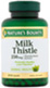 Nature's Bounty Milk Thistle 250mg 100 capsules supplement bottle.